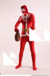 Man Adult Athletic Another Fighting with gun Standing poses Casual