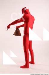 Man Adult Athletic Another Fighting with gun Standing poses Casual