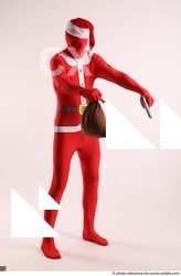 Man Adult Athletic Another Fighting with gun Standing poses Casual