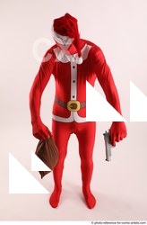 Man Adult Athletic Another Fighting with gun Standing poses Casual