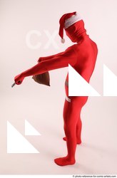 Man Adult Athletic Another Fighting with gun Standing poses Casual