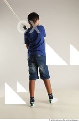 Man Young Athletic White Fighting with sword Standing poses Casual