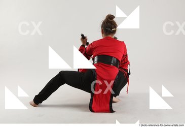 Woman Adult Chubby White Daily activities Kneeling poses Casual