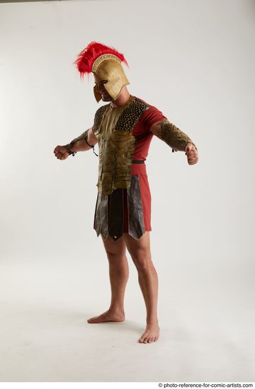 Man Adult Muscular White Daily activities Standing poses Army