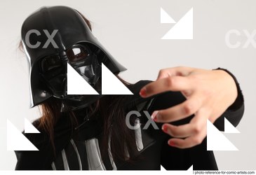 Woman Adult Athletic White Fighting with sword Standing poses Casual