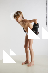 standing young boy with box gloves novel 02