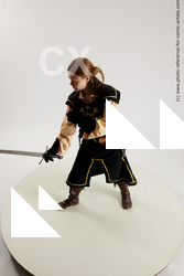 medieval warrior woman with sword vinga 03a