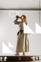 medieval village woman vinga 01c