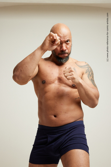 Man Adult Muscular White Fist fight Fight Underwear