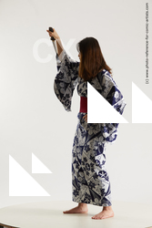 Woman Young Athletic Standing poses Asian Costumes