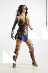 Woman Adult Athletic White Standing poses Costumes