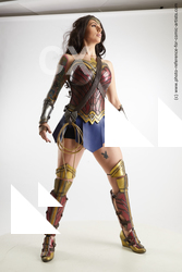 Woman Adult Athletic White Standing poses Costumes