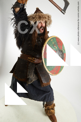 fighting mongol warrior with axe turgen 15