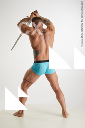 fighting man with swords garrott 04