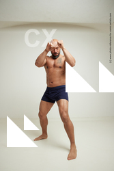 Man Adult Muscular Black Fist fight Fight Underwear