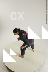 fighting young woman in kimono ronda 03a