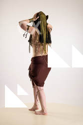 Moira Cosplay Ancksunamun Standing With Hand On Mask 03