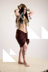 Moira Cosplay Ancksunamun Standing With Hand On Mask 07