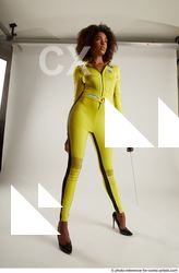 Woman Adult Average Black Fighting with sword Standing poses Costumes