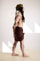 Woman Adult Chubby White Fighting with knife Standing poses Costumes