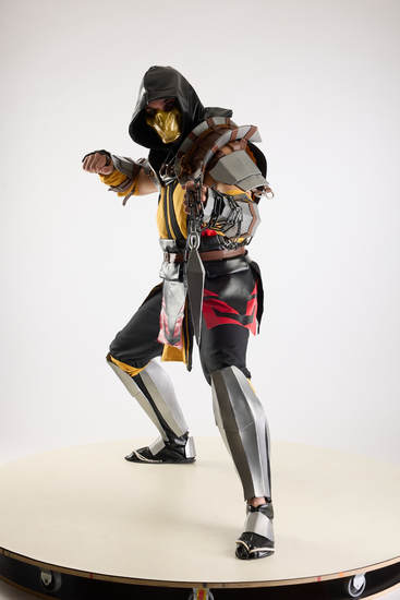 Man Adult Average White Fighting with knife Standing poses Costumes