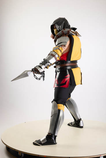 Man Adult Average White Fighting with knife Standing poses Costumes