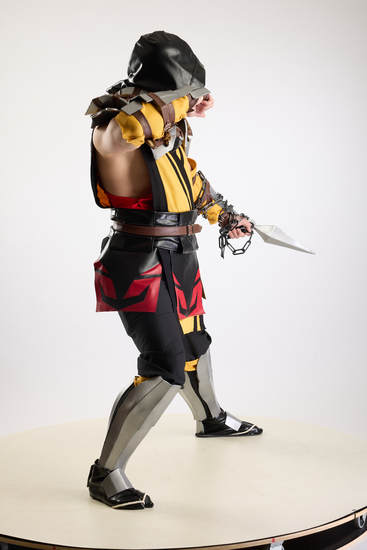 Man Adult Average White Fighting with knife Standing poses Costumes