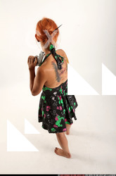 Woman Adult Average White Fighting with gun Standing poses Casual