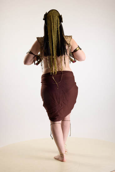 Woman Adult Chubby White Fighting with knife Standing poses Costumes