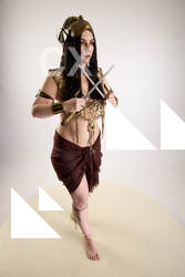 Moira Ancksunamun Cosplay Pose Daggers 10