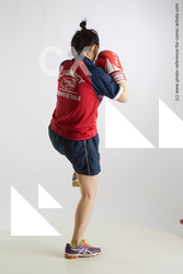 Woman Adult Average Kick fight Fight Sportswear Asian