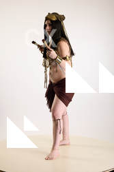 Moira Cosplay Ancksunamun Standing with Knifes 001