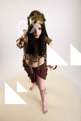 Woman Adult Average White Fighting with knife Standing poses Costumes