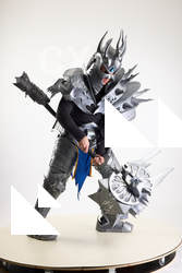 Man Adult Average White Fighting with hammer Standing poses Costumes