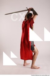 Man Adult Average White Fighting with sword Standing poses Costumes