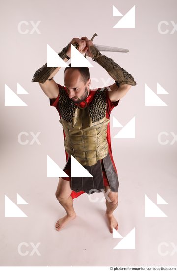 Man Adult Average White Fighting with sword Standing poses Costumes