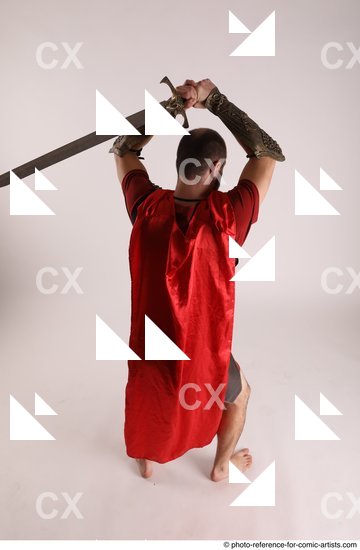 Man Adult Average White Fighting with sword Standing poses Costumes