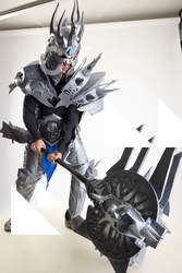 Yelvik Cosplay Lich King With Mace Pose 014