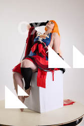 Cori Cosplay Shiranui Sitting Pose 08