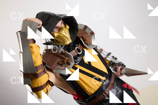 Man Adult Average White Fighting with knife Fight Costumes