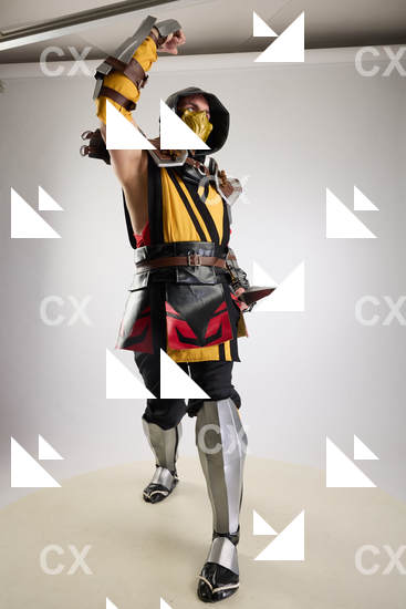 Man Adult Average White Fighting with knife Fight Costumes