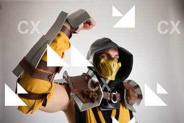 Yelvik Cosplay Scorpion Fight Pose 014