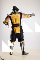 Man Adult Average White Standing poses Costumes Fighting with knife