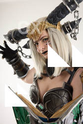 Cori Cosplay Sindragossa Pose With Book 011