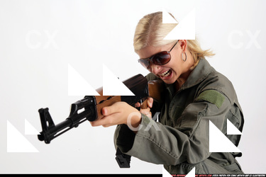 Iva army shooting ak female