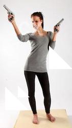Peggy-double-guns-pose2