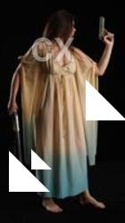 BARBORA STANDING POSE WITH PISTOL AND SHOTGUN