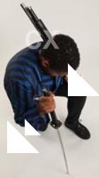 Garson KNEELING POSE WITH KATANA AND SHOTGUN