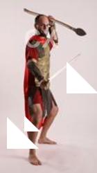 MARCUS STANDING POSE WITH SWORD AND SPEAR