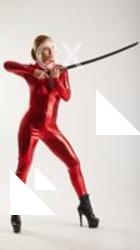 Vinna Reed RED KILL BILL WITH KATANA 5